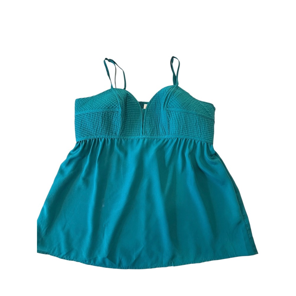Xhilaration Y2K Turquoise Babydoll Cami Top Plus, XXL